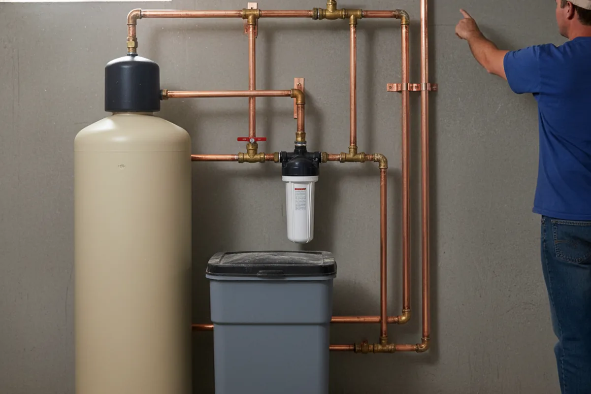 Whole-house water treatment system installed in Linton